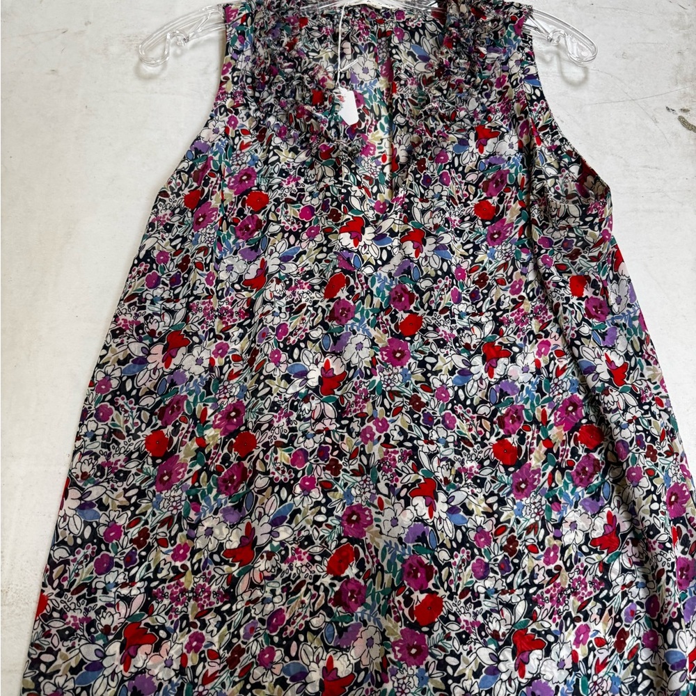 CAbi Vibrant Floral Blouse